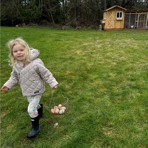 Patagonia Tan Baby Quilted Puff Jacket 2T